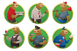 可愛的動物設計圖片