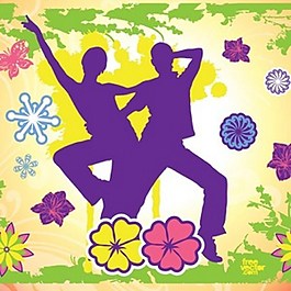 夫婦間快樂友愛的日子圖標背景矢量海報圖