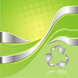 綠色回收背景圖案海報(bào)圖