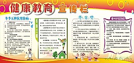 冬季健康教育宣傳欄