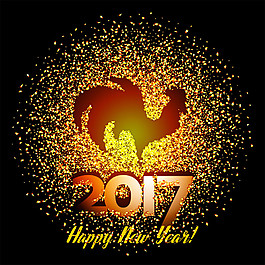 金色公雞2017年字體圖片