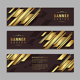 金色斜線橫幅設(shè)計圖片