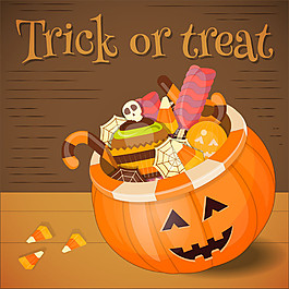 萬圣節(jié)南瓜和禮物圖片