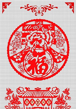 新春剪纸海报