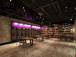 酒品體驗店3D模型