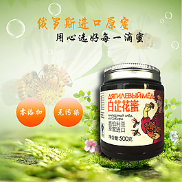 淘寶主圖直通車推廣俄羅斯進口蜂蜜