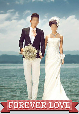 结婚易拉宝