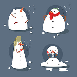 可愛雪人設計