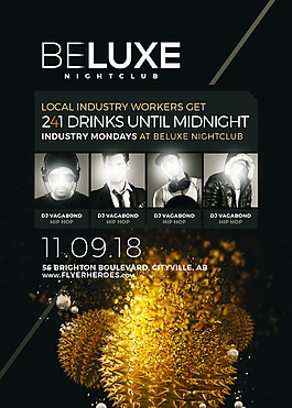 beluxe俱樂(lè)部傳單模板