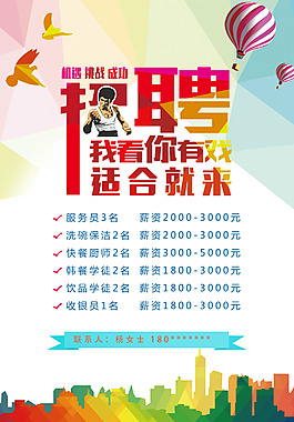 招聘海報