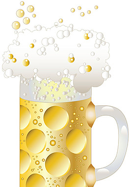 矢量啤酒杯設計圖片