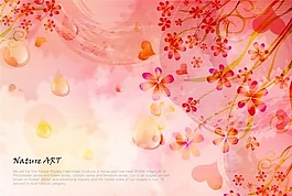 浪漫的花卉圖案