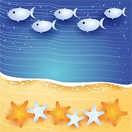 夏季海灘背景5