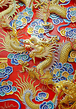 仿真龍玄關(guān)