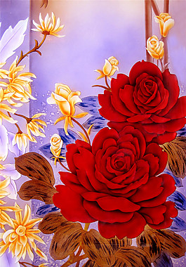 紅色花朵玄關(guān)