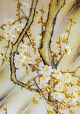 彩雕梅花玄關(guān)