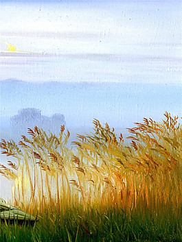 麥田玄關(guān)畫