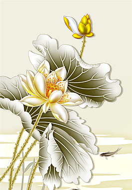 荷花蓮葉玄關
