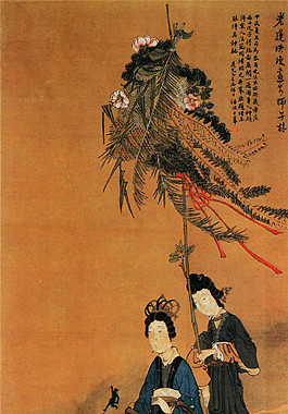 送子行國畫玄關