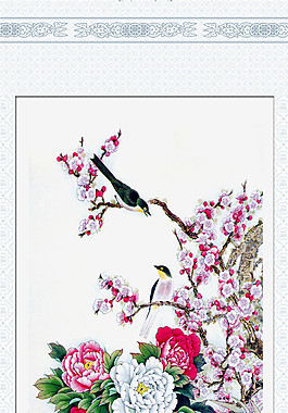 鳥語花香玄關(guān)圖