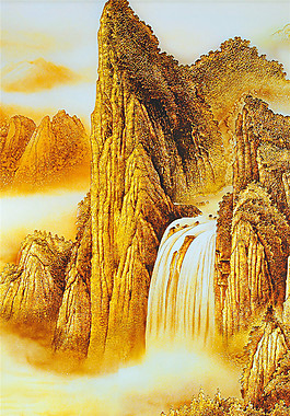 大好河山玄關(guān)畫