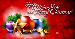 帶有裝飾和文字的圣誕旗幟