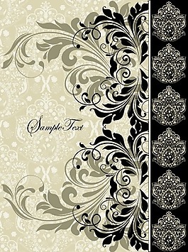 旋流花圖案背景設(shè)計(jì)