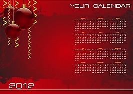 2012圣誕日歷
