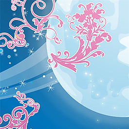 線條花朵裝飾畫