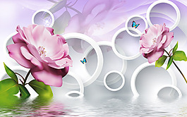花束背景墻