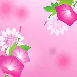 喇叭花背景墻