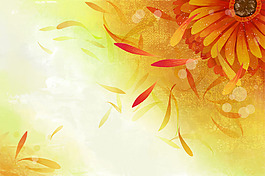 向日葵花卉背景墻