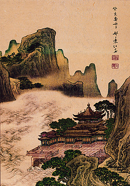 大好河山裝飾畫