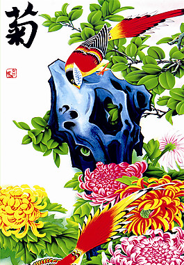 鸟语花香装饰画
