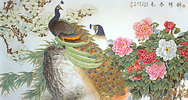 孔雀裝修背景墻