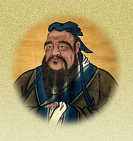 古人頭像裝飾畫