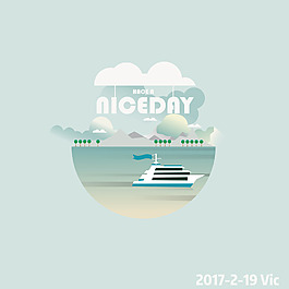 扁平化风景