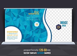 藍色寶石花紋展架