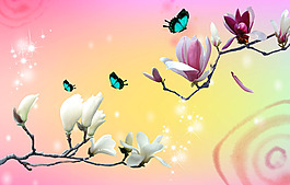 簡(jiǎn)約蝴蝶裝飾畫