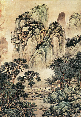 溪亭访友图装饰画