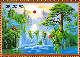 迎客松裝飾畫