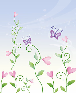簡(jiǎn)約花藤裝飾畫(huà)