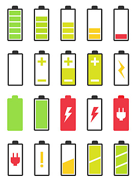 20 枚電池圖標