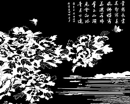 黑白裝飾背景墻