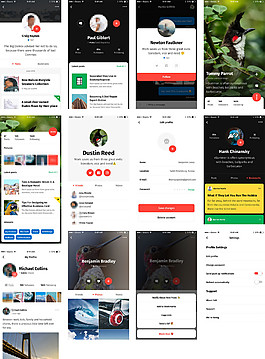 個人資料界面移動手機APP界面UI