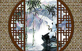 鏤空?qǐng)@林風(fēng)景裝飾畫(huà)