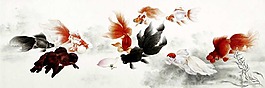 錦鯉裝飾畫(huà)