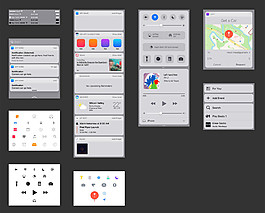 iOS 10新元素移動手機APP界面UI