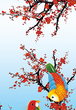 喜鹊报春装饰画