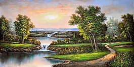唯美风景装饰画设计